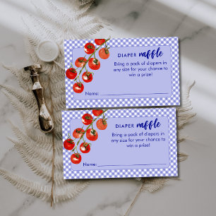 Kleine Fleischbällchen-Windel-Raffle Blau Baby Sho Begleitkarte