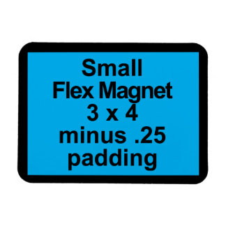 Kleine Flex-Magnet-Vorlage Horizontal passt schwar Magnet