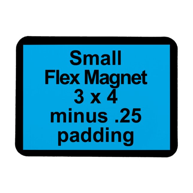 Kleine Flex-Magnet-Vorlage Horizontal passt schwar Magnet (Horizontal)