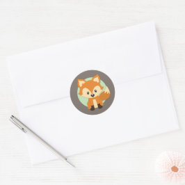 Kleine Fox-Waldhühner Runder Aufkleber