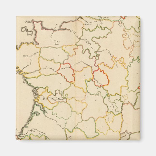 Kleine französische Flüsse Magnet (Vorne)