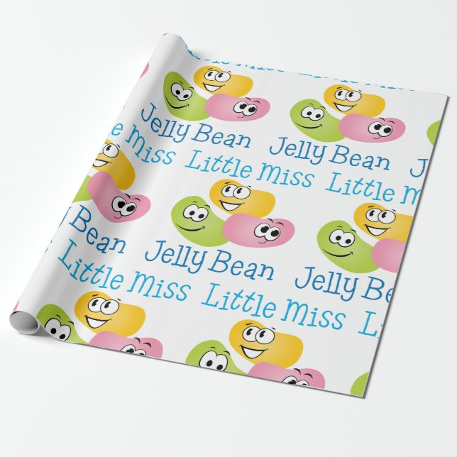 Kleine Frau Jelly Bean Geschenkpapier (Ungerollt)