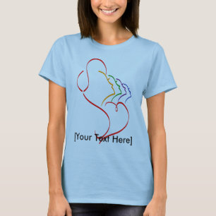 Kleine Frauen-Profile/unerwarteter T - Shirt