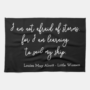 Kleine Frauen Zitat I - Handwriting Style Geschirrtuch