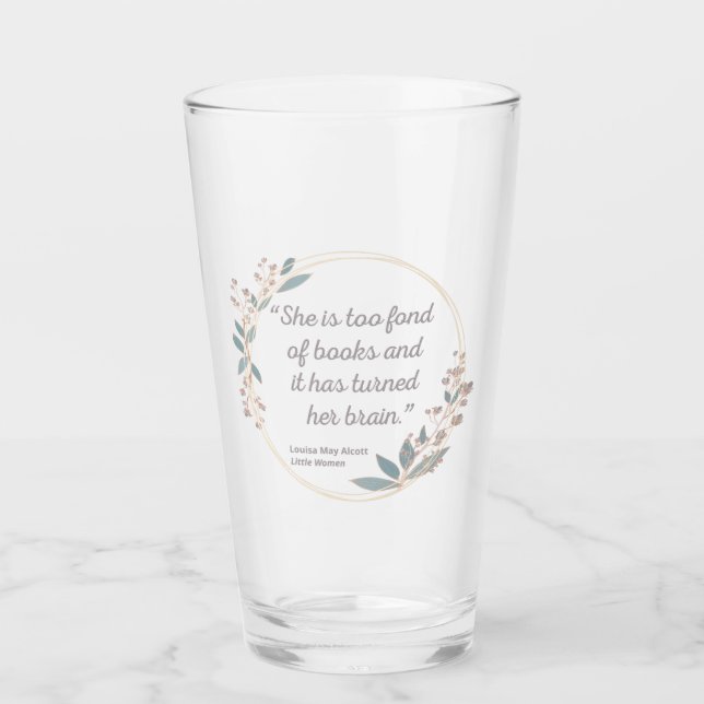 Kleine Frauen Zitat II - Niedlicher Stil Glas (Vorderseite)