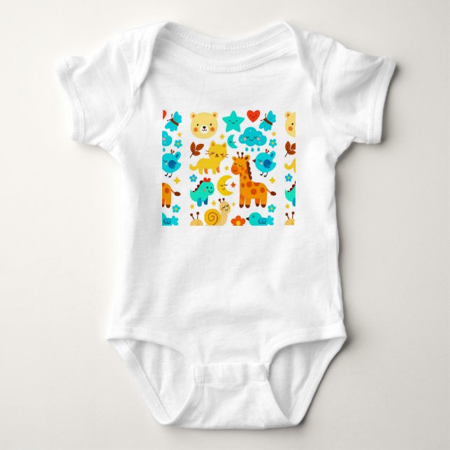 Kleine Freuden, großes Lächeln Baby Strampler (Vorderseite)