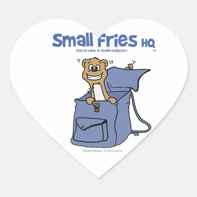 Kleine Fries HQ Heart Sticker (Vorderseite)