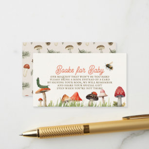 Kleine Fun Typ Mushroom Bee Baby Anfrage Begleitkarte
