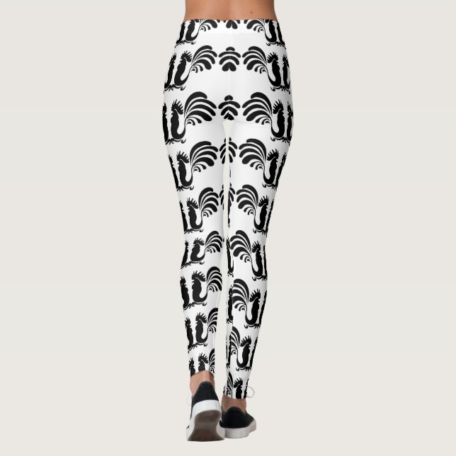 Kleine Funny Roosters Jahr 2017 Leggings (Rückseite)