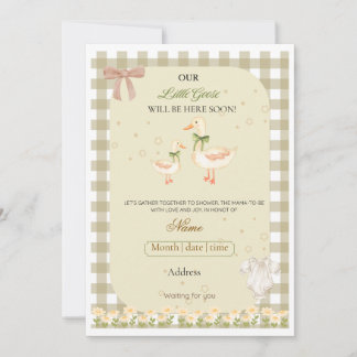 Kleine Gans Baby Shower Einladung
