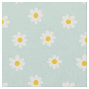 Kleine Gänseblümchen / sanftes Teal Stoff