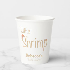 Kleine Garnelendusche Pappbecher