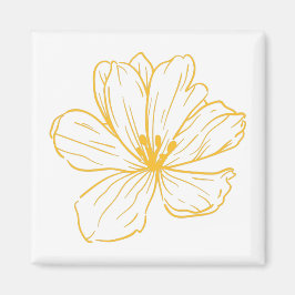 Kleine gelbe Blume Magnet