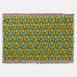 Kleine gelbe Blumen Decke