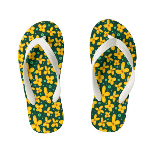 Kleine gelbe Blumen Kinderbadesandalen