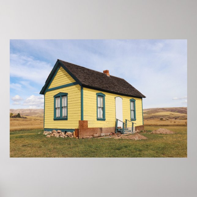 Kleine Gelbe Hütte Poster (Vorne)