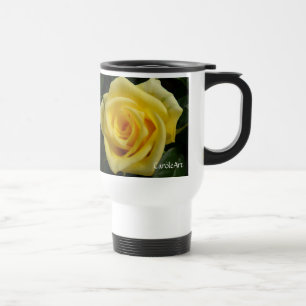 Kleine gelbe Rose Reisebecher