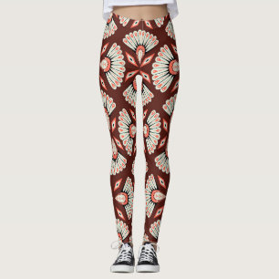 Kleine geometrische Motive: Dekoration eines Texti Leggings