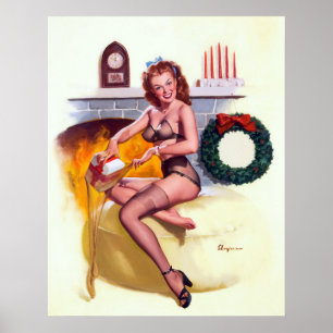 Kleine Geschenk Button hoch Poster