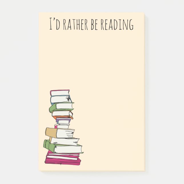 Kleine Geschenk Liebe lesen Post-it Klebezettel (Vorderseite)