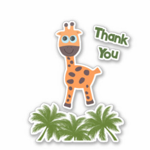 Kleine Giraffe Aufkleber