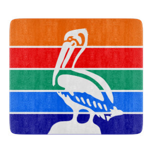 Kleine Glasschneidplatte, Flagge von St. Petersbur Schneidebrett