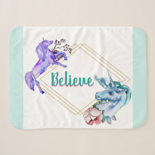 Kleine glaubwürdige Unicorns Sherpadecke
