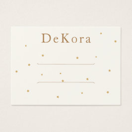 Kleine Gold Stars Frisur Barrett Display Card