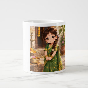 Kleine Grace in Grün Jumbo-Tasse