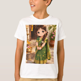 Kleine Grace in Grün T-Shirt