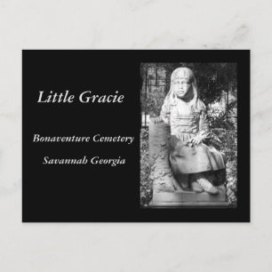 Kleine Gracie auf dem Bonaventure Friedhof Postkarte