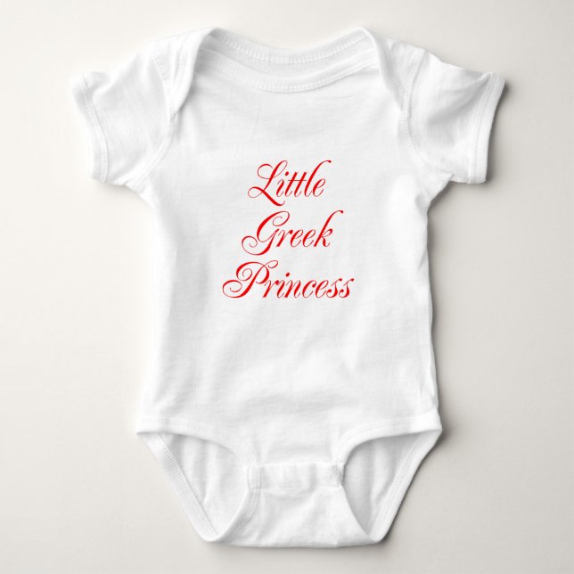 Kleine griechische Prinzessin Baby Strampler (Vorderseite)