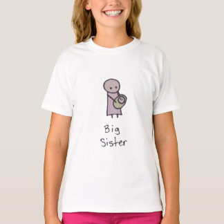 Kleine große Schwester Kinder Ringer T - Shirt