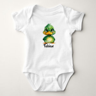 Kleine grüne Ente  Baby Strampler