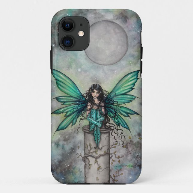 Kleine grüne Fee Gothic Fairy Fantasy Art Case-Mate iPhone Hülle (Rückseite)