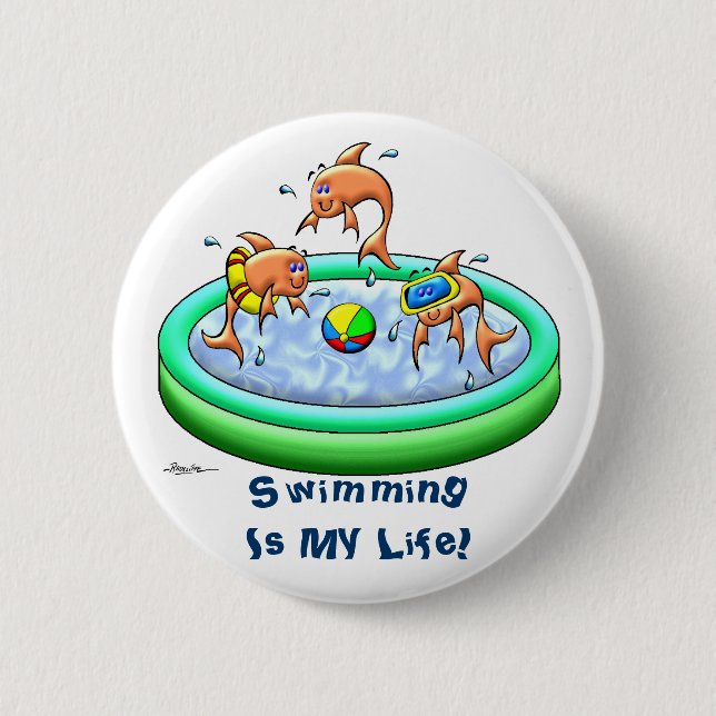 Kleine Guppies Button (Vorderseite)