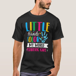 Kleine Hände Farbe meine Welt Kinderarzt T-Shirt