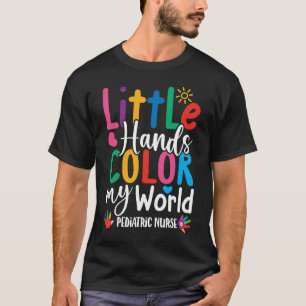 Kleine Hände Farbe meine Welt - Kinderkrankenverso T-Shirt