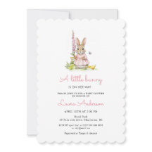 Kleine Häschen-Rosa-Mädchen-Baby-Party