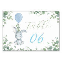 Kleine Hase Eukalyptus Aquarell Baby Boy Shower
