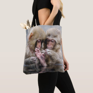 Kleine heiße Quellen der Affe- , Japan Tasche