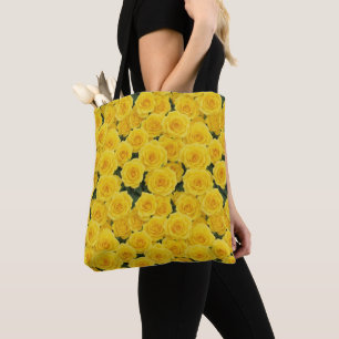 Kleine, hellgelbe Rosen Tasche