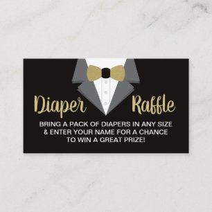 Kleine Herr-Windelraffle-Karte, Smoking Visitenkarte