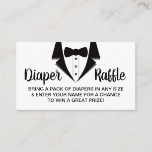 Kleine Herr-Windelraffle-Karte, Smoking Visitenkarte