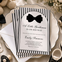 Kleine Herren Schwarze Fliege Baby Shower