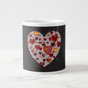 Kleine Herzen Jumbo-Tasse