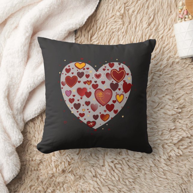 Kleine Herzen Kissen (Decke)