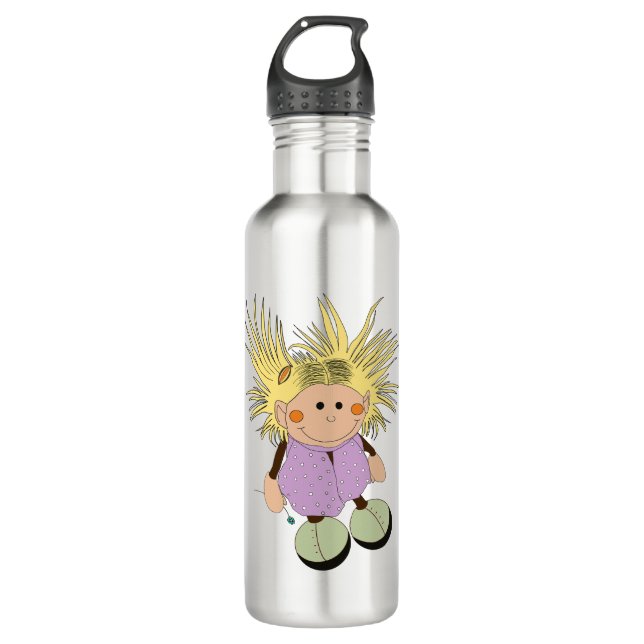"Kleine Hexe" Edelstahlflasche (Vorderseite)