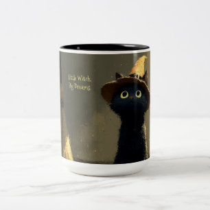 Kleine Hexe, große Träume Zweifarbige Tasse