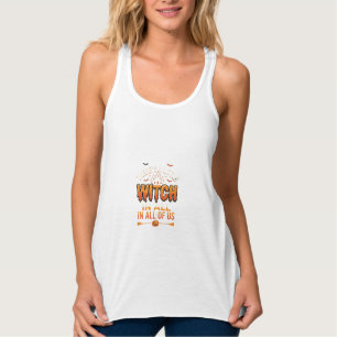 Kleine Hexe Halloween Hexe Typografie Design_1 Tank Top